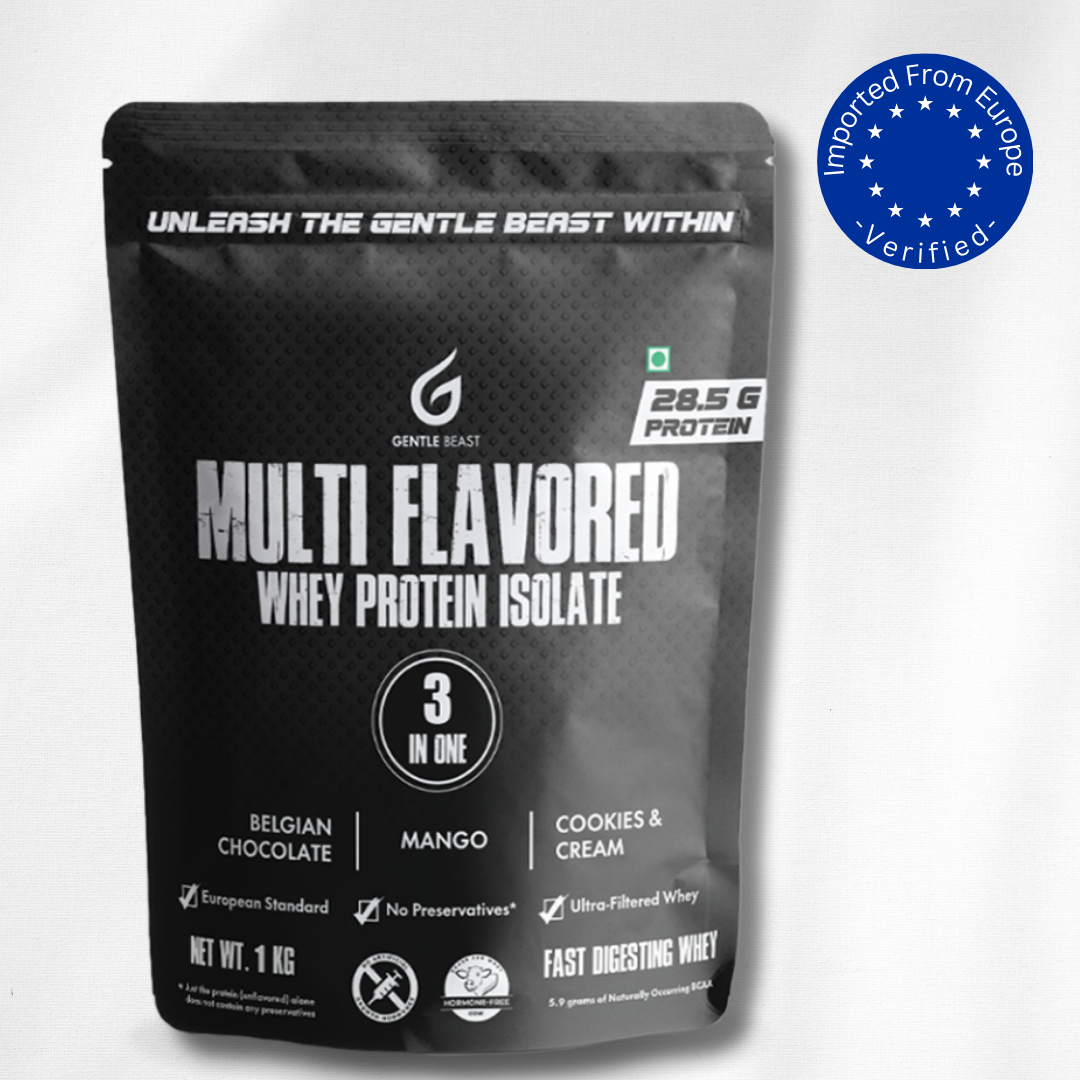 Multi-Flavored 100% Whey Protein Isolate  | 3-in-1 Flavors | Gluten & Hormone Free Whey - (28.5g Protein)