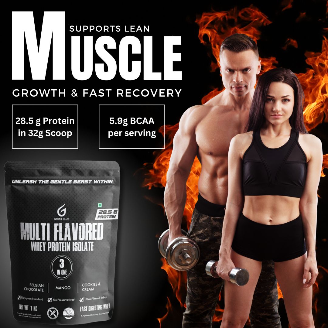 Multi-Flavored 100% Whey Protein Isolate  | 3-in-1 Flavors | Gluten & Hormone Free Whey - (28.5g Protein)