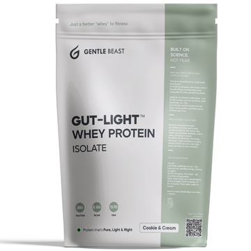 Gut-Light Whey Protein Isolate - Cookies & Cream | Pure Protein - No Gimmicks