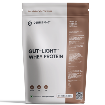 Gut-Light Whey Protein - Cookies & Cream | Pure Protein - No Gimmicks