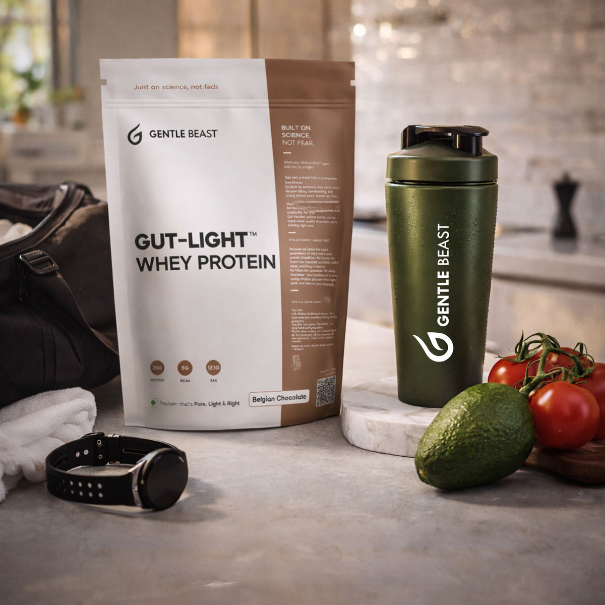 Light Protien Gut-Light Whey Protein - Belgian Chocolate Pure Protein | No Gimmicks ...