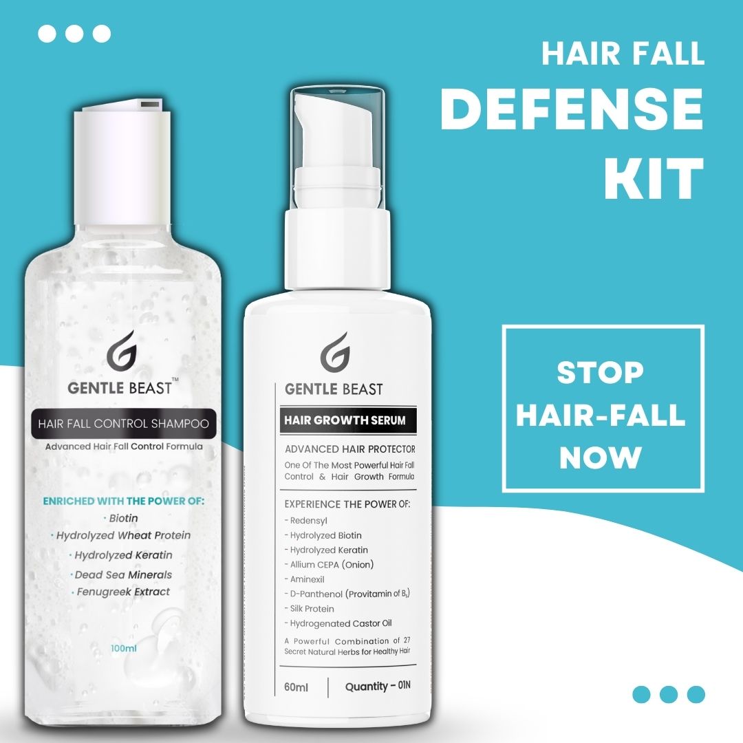 Hair Fall Defense Kit - Hair Fall Control Shampoo & Hair Growth Serum | Hair Protector Combo