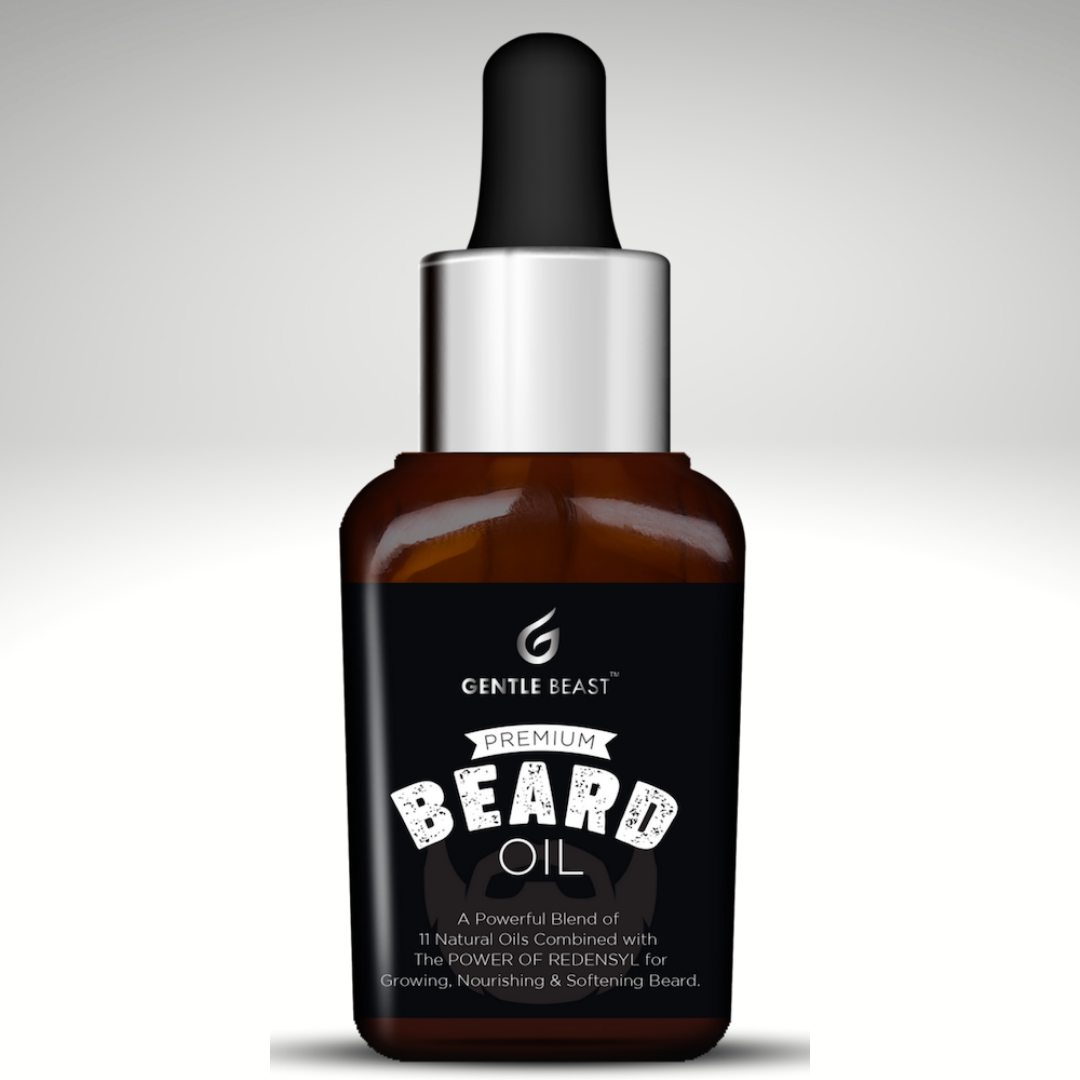 All-in-1 Premium Beard Oil | Grows, Nourishes, Softens Beard (Discounted Price - July Expiry)