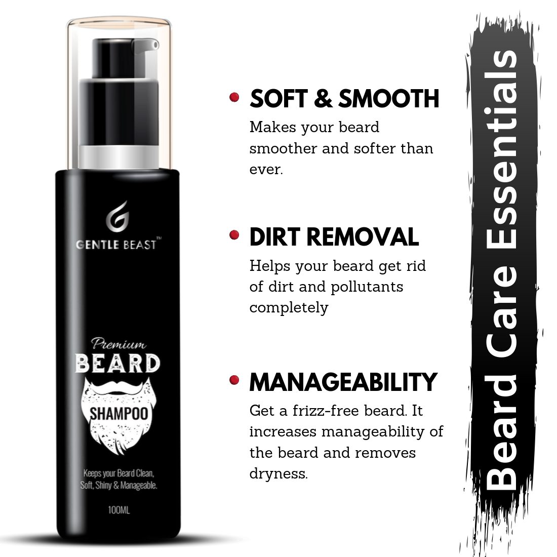 Premium Beard Shampoo | Soft & Shiny Beard | Beard Wash by Gentle Beast