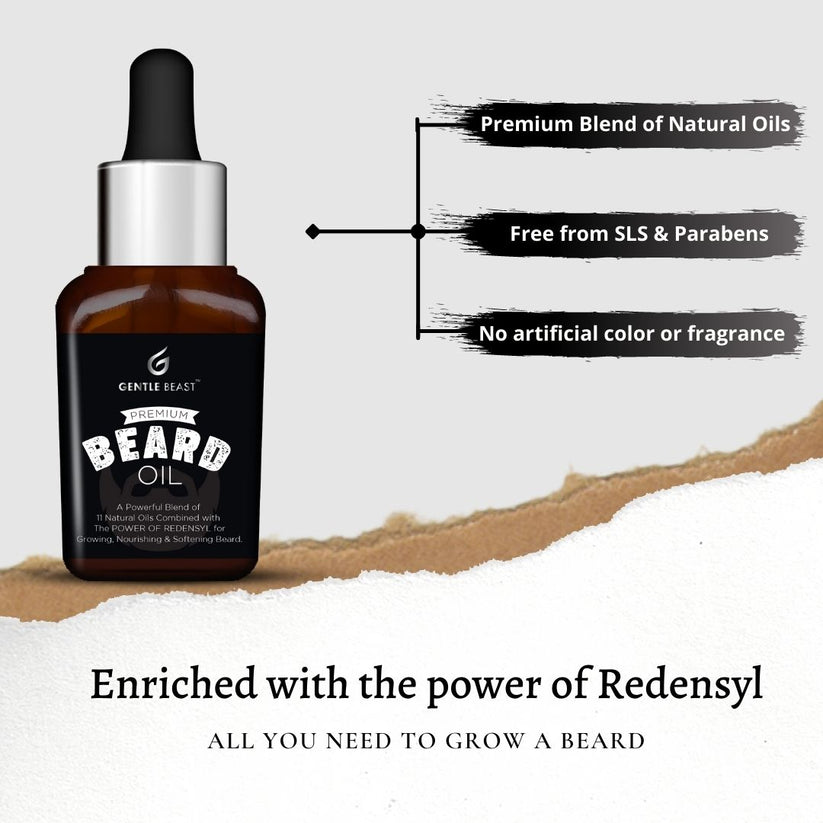 Premium Beard Oil for Men Allin1 Oil for Beard Growth & Maintenance