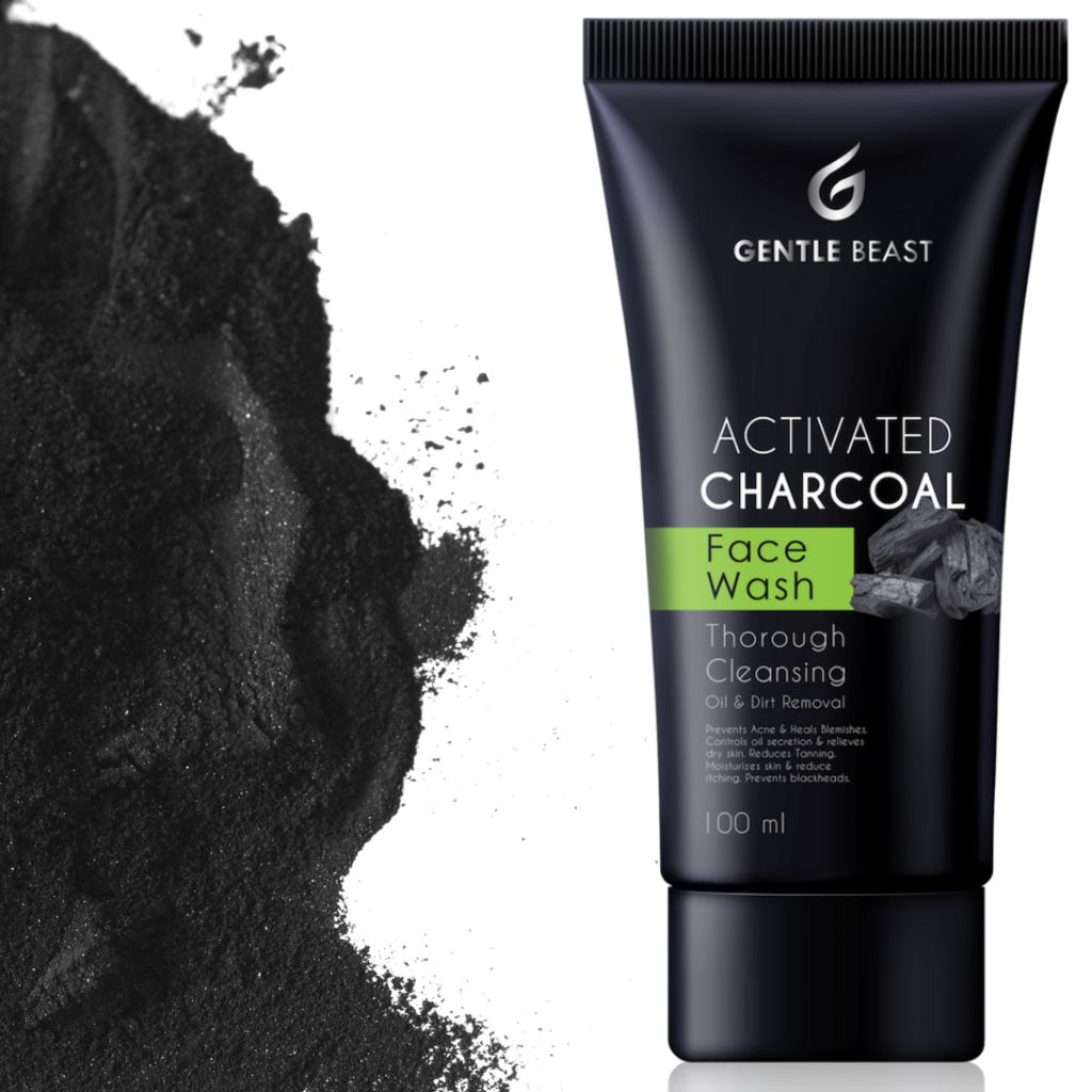 Activated Charcoal Face Wash with 5 Natural Ingredients | Premium Series for Men and Women