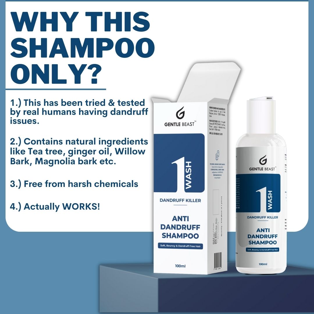 1 Wash Anti Dandruff Shampoo - Get Rid of Dandruff Today