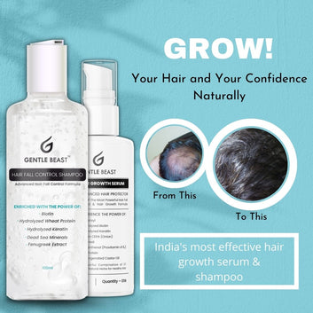 Hair Fall Defense Kit - Hair Fall Control Shampoo & Hair Growth Serum | Hair Protector Combo